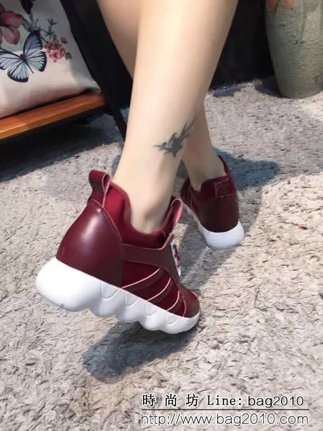 CHANEL香奈兒 最新款846 歐彈力布+牛皮 內增高女休閒鞋 QZS1449